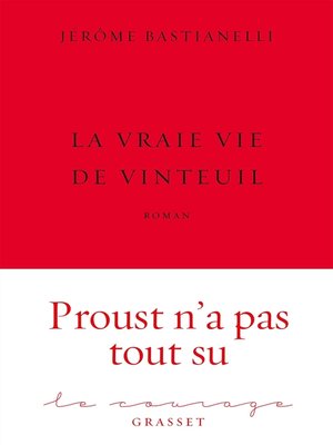 cover image of La Vraie Vie de Vinteuil